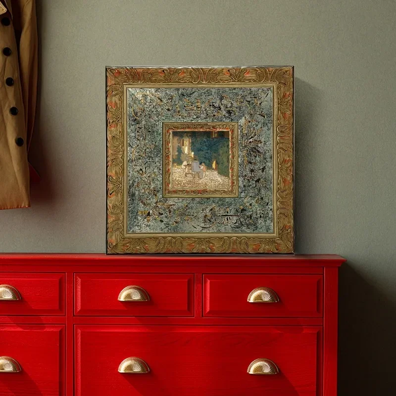 Changeable Size Mounting Frame with American Vintage Style for Home Decoration Stylish 3D Decoration Picture Frame