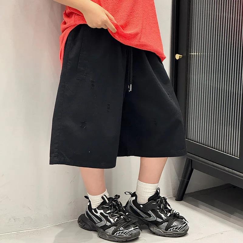 

Baoduo children's clothing boys shorts children's pants summer thin boys five-point pants 2025 summer tide