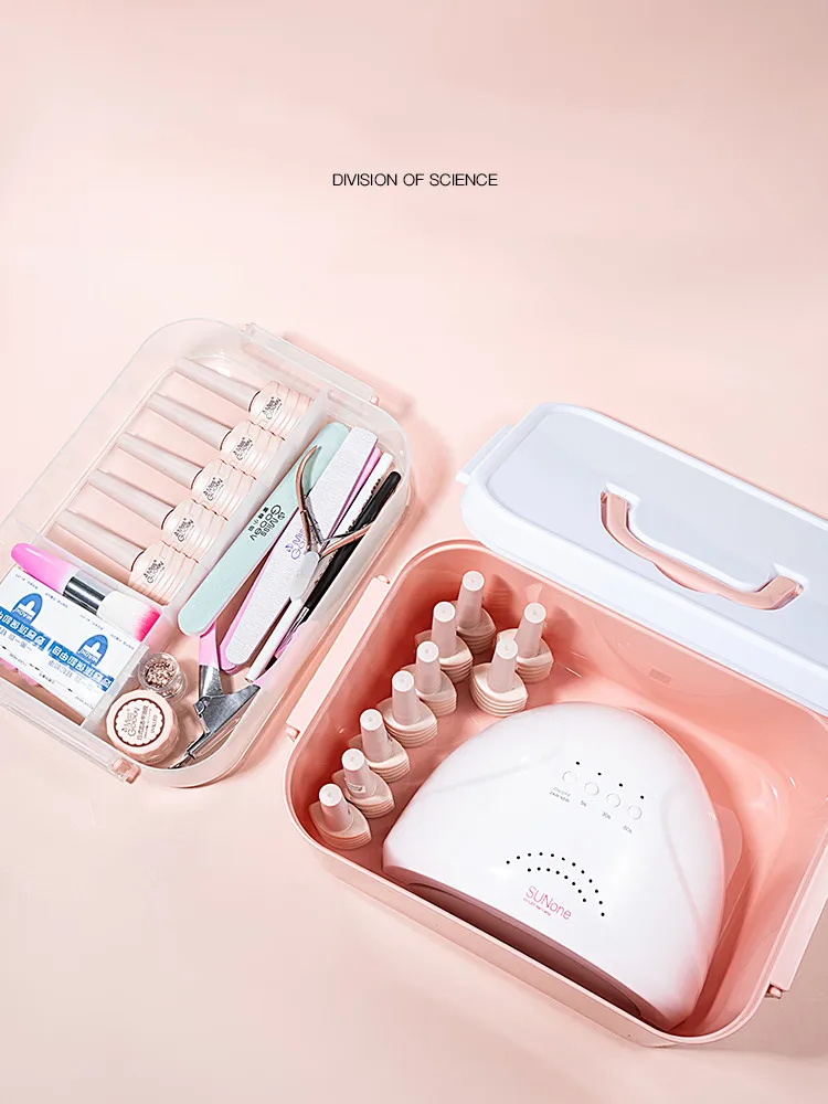 

Ins Nail Art Storage Box Plastic Cosmetic Jewelry Organizer Gel Polish Storage Case Manicure Accessories Tools Container