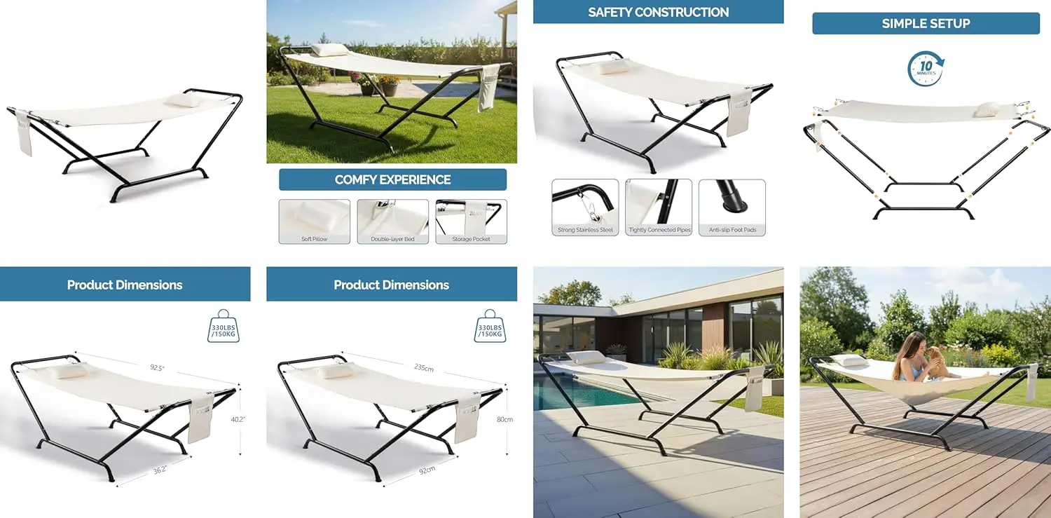 Thumbnail 4 - #17 Latest Hammock with Stands Offers