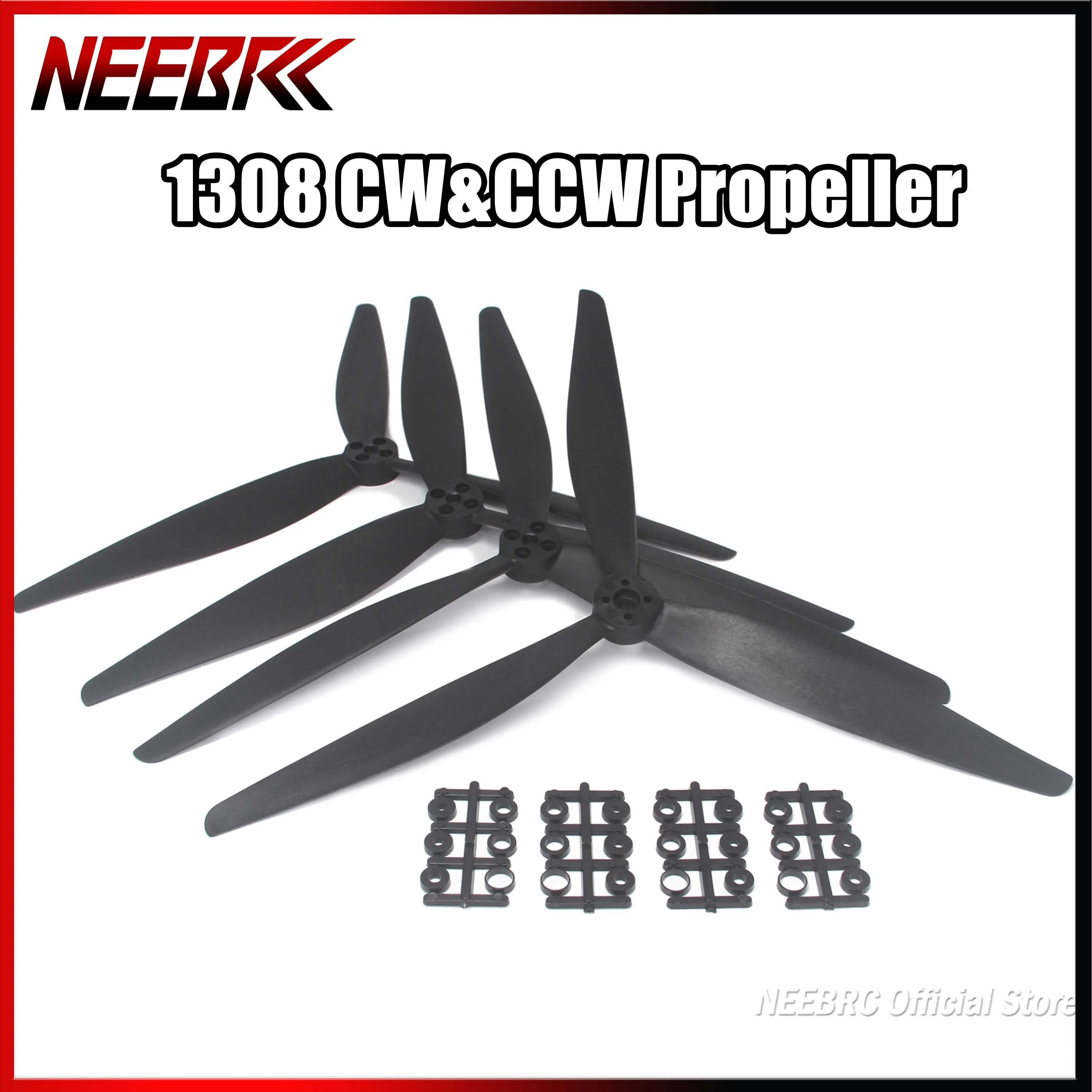 

2Pairs NEEBRC 1308 13X8X3 3-Blade CW&CCW Propeller for RC FPV Racing Drone Multirotor 13inch X-class Frame DIY Airplane Part Toy