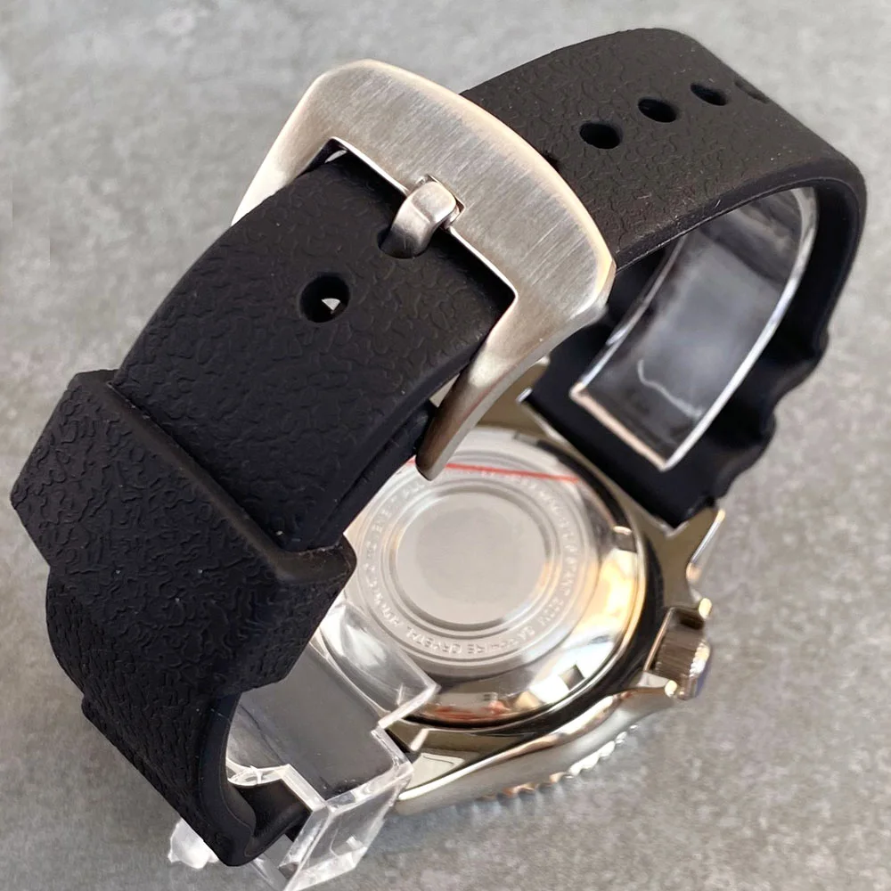 41mm Classic 200m Water Resistance Sapphire Glass Diver Stainless Steel Bracelet NH36A Automatic Mechanical Men's Watch Lume view 6
