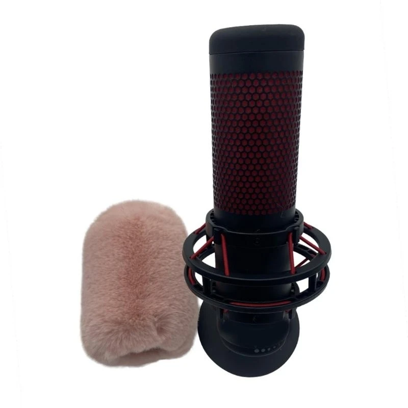 Stylish Faux Furry Windshield for QUADCASTS Microphone Enhances Recording