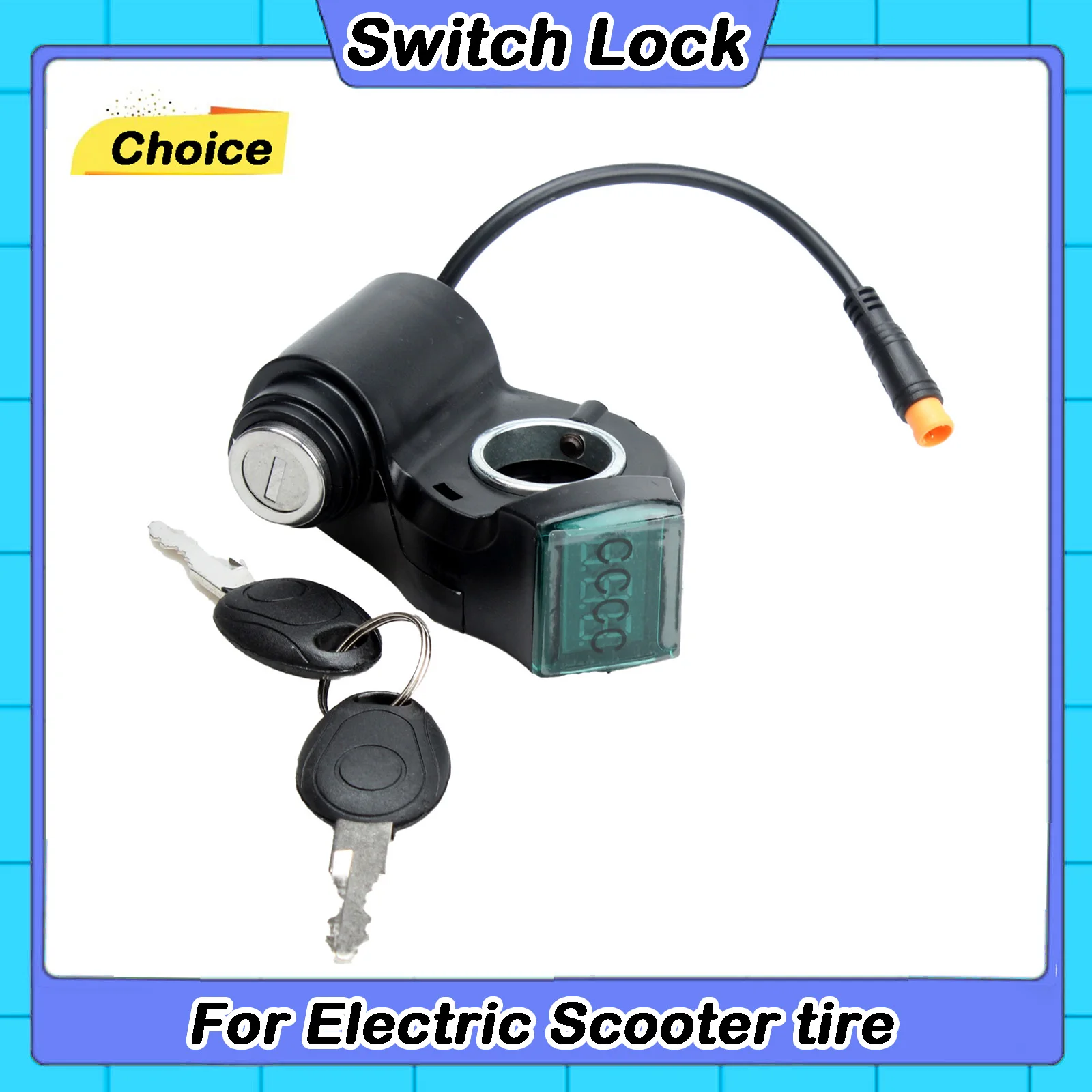 Power Key Lock with Keys Electric Scooter Ignition Lock Starter Switch Lock For Kukirin G2 Pro Electric Scooter Lgnition Lock