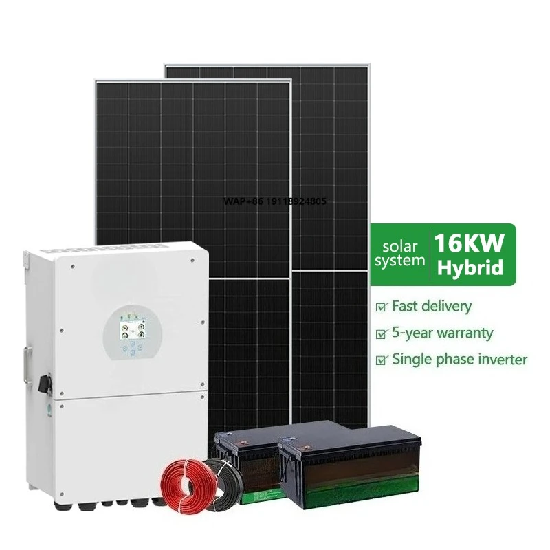 15kw Complete Hybrid Solar Photovoltaic System Solar Panels with Battery and Inverter for Home Solar Power System