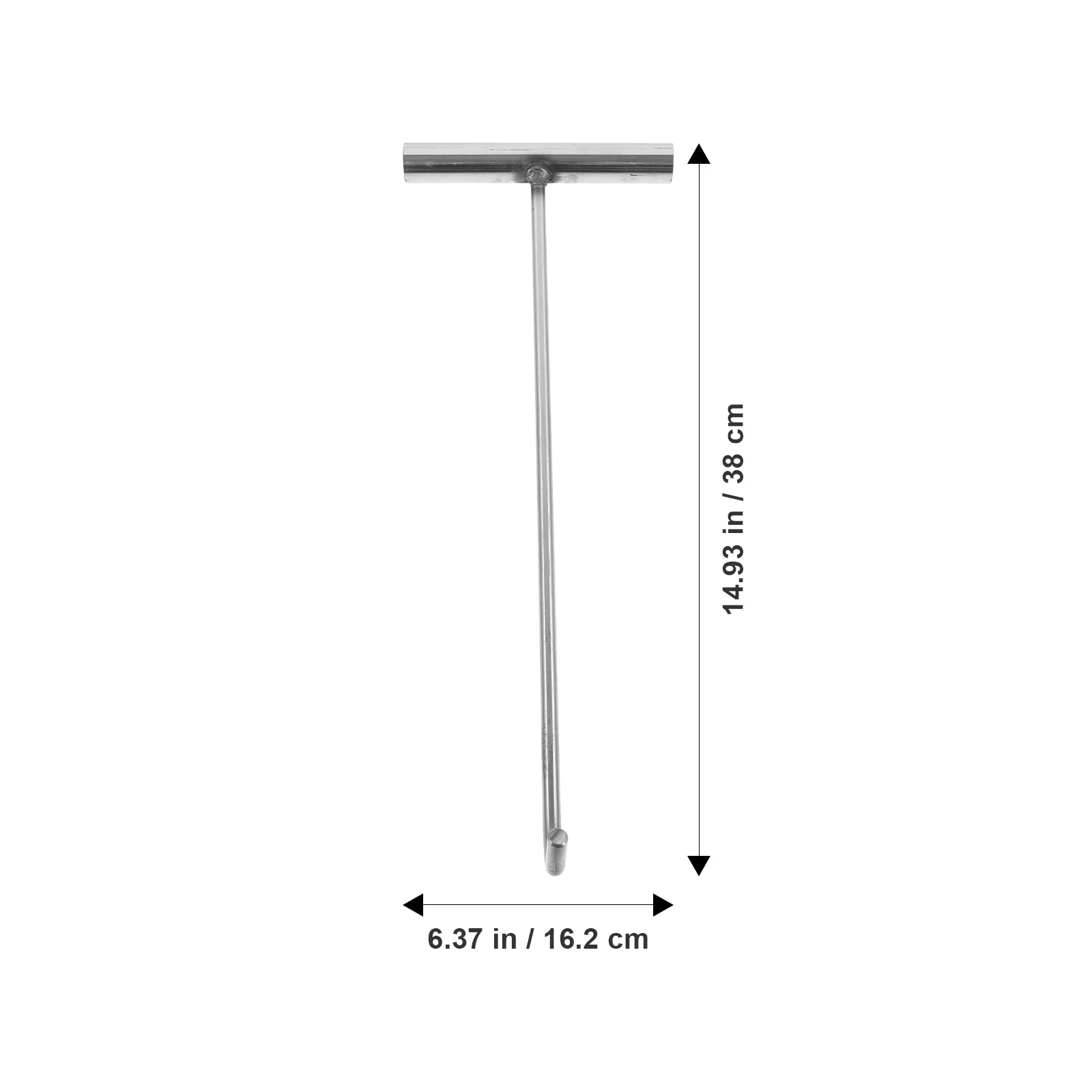 2 Pcs Hook Hanger T-hook Manhole Lid Rolling Doors Lifter Honey 3800X1520X600CM Pull Silver Shape For Lifting Cover Tool