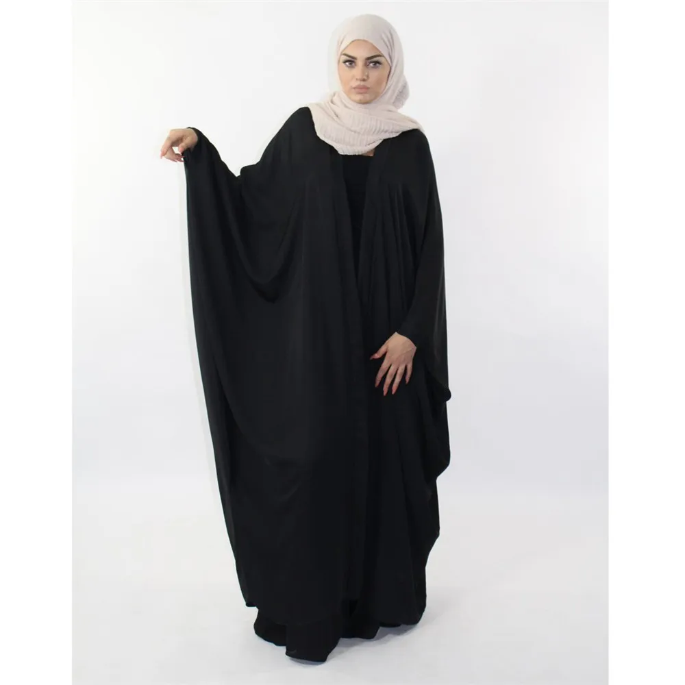 

Ramadan Muslim Women Dress Open Abaya Prayer Garment Robe Abaya Ramadan Gown Kaftan Abayas Islamic Oversized Jubah Eid Abayas