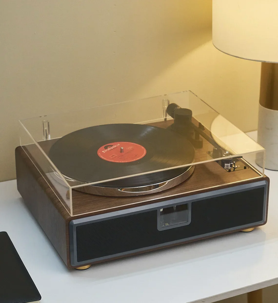 

Factory Wholesale Popular HY-T18 Customizable Turntable Record Player Speaker Phonograph Vinyl Record Player