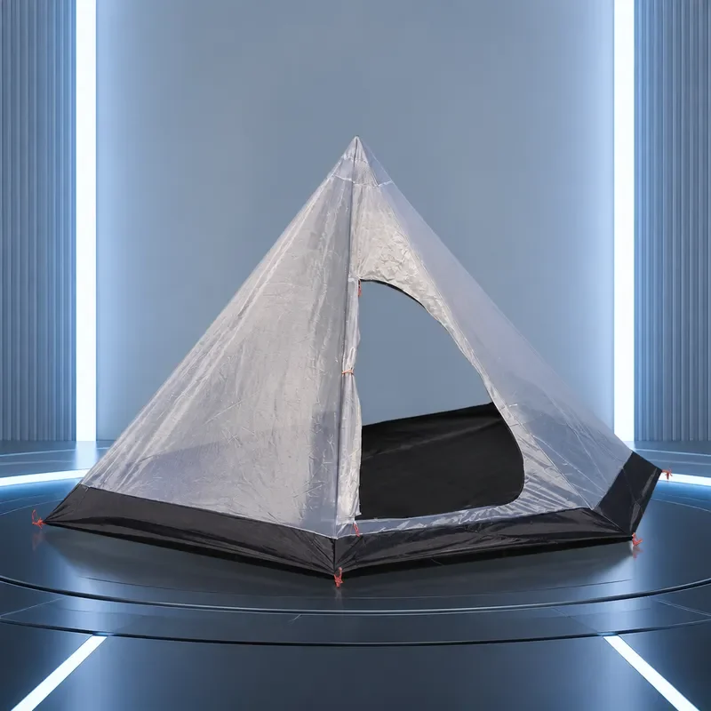 for MCETO Mituo Tingxue 320 Pentagon Inner Net Outdoor Camping Pyramid Tent Mosquito Net Lightweight Equipment