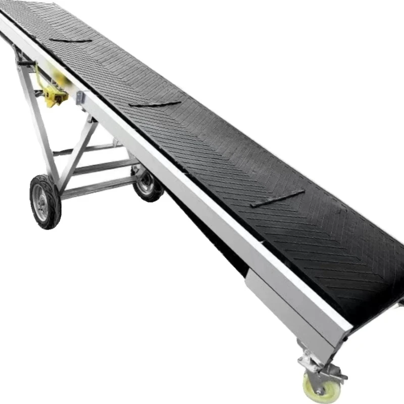 Herringbone Leg Conveyor Belt Small Foldable Conveyor Belt Loading and Loading Line Belt Conveyor