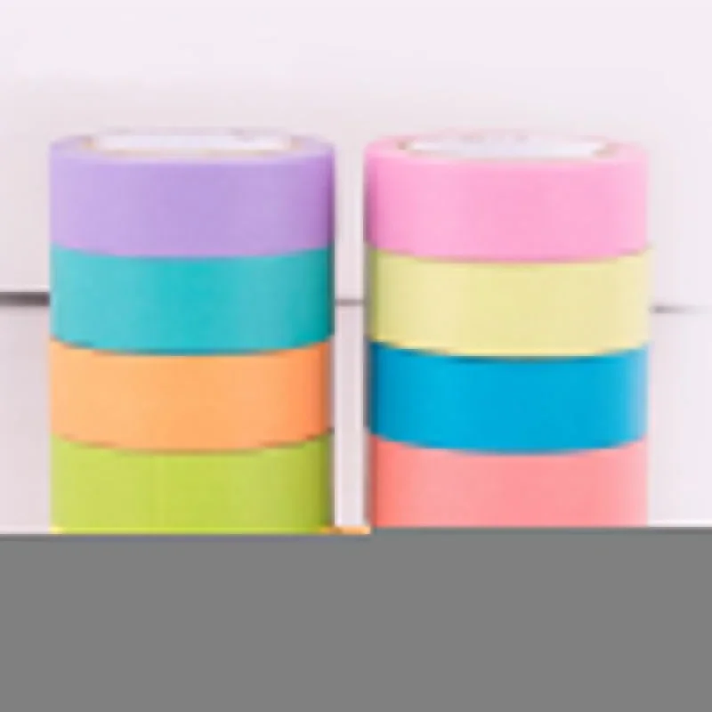 1pcs 15mm*10m 2019 Candy Color Solid Color Washi Tape Sticker Kawaii Stationery Masking Tapes