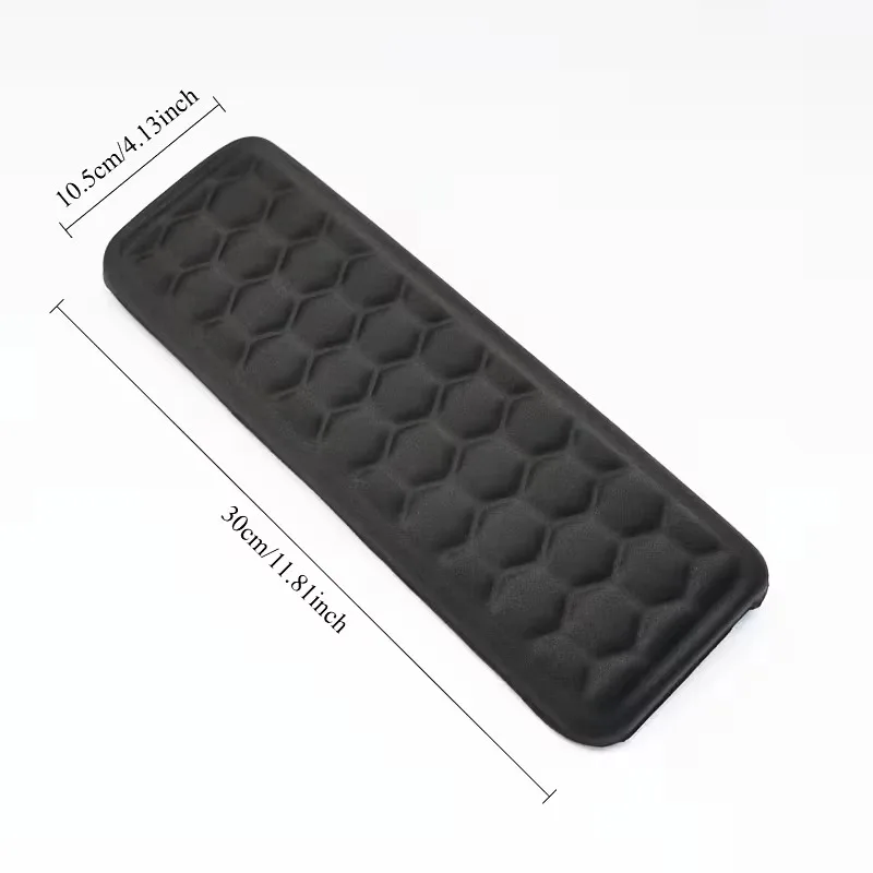 2Pcs Keyboard Wrist Rest Pad with Non-Slip Rubber Bottom-Lycra fabric Keyboard Wrist Memory Foam Pad- for Notebook Laptops