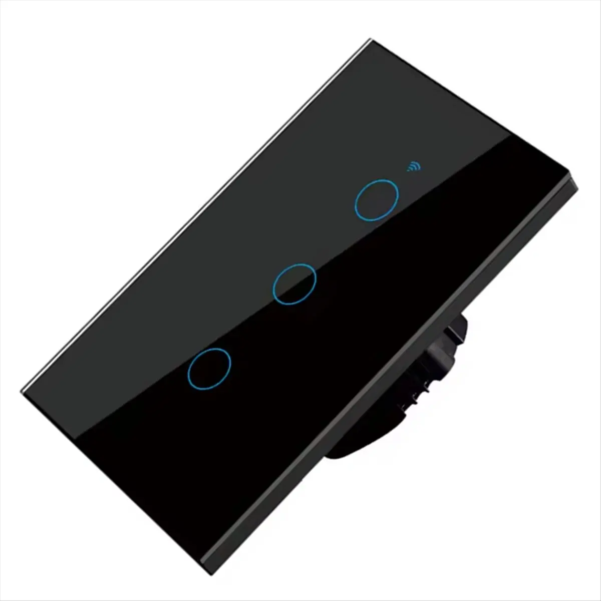 MALL Tuya US WiFi Smart Wall Switch RF433 3 Gang Neutral Wire Touch Sensor LED Light Switches Smart Home Home