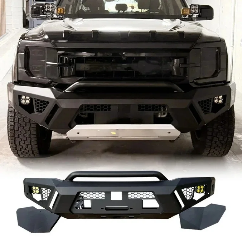 Car Accessories Manganese Steel Bolt-On Front Bumper Anti-Collision Guard Bar Pickup Truck Accessories