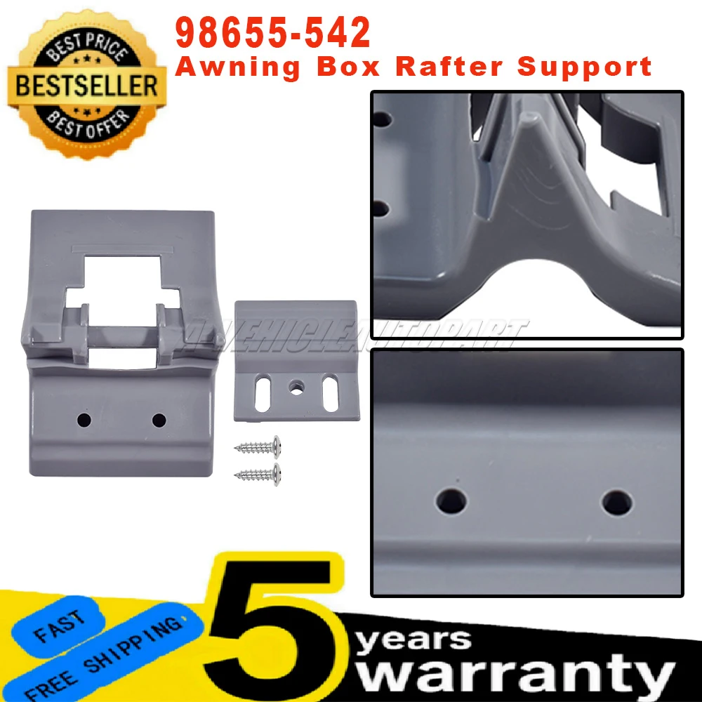 New 98655-542 For Fiamma F45S Campervan Awning Box Rafter Support Fixing Kit Spare Replacement Easy Installation Car Accessories
