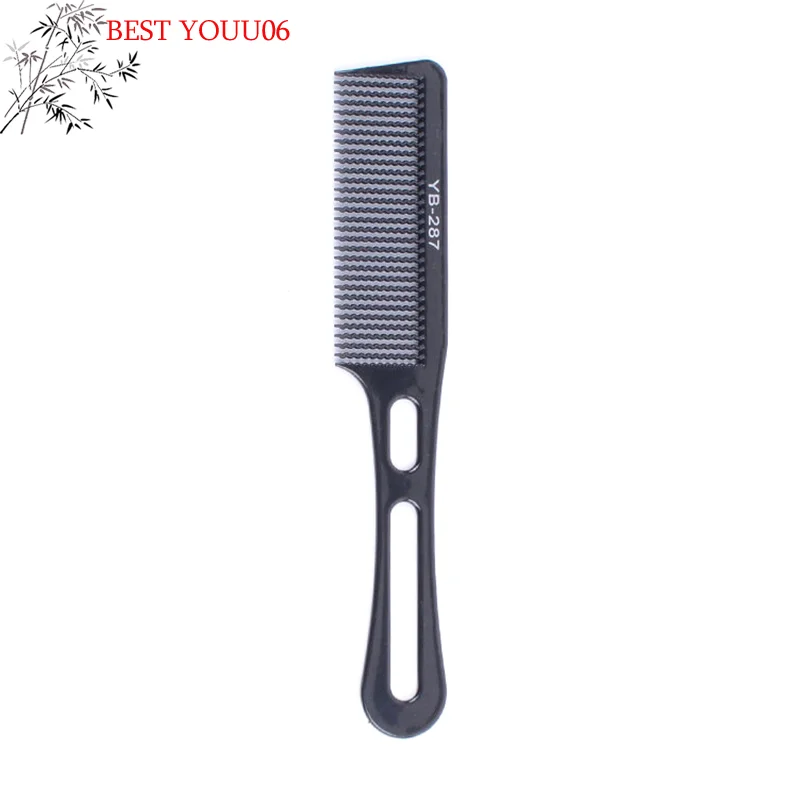 (YOUU06) Salon Barber Hair Clipper Accessory Flat Head Cut Comb Anti-static Hair Styling Wide Tooth Men Cut Hair Brush 1pc