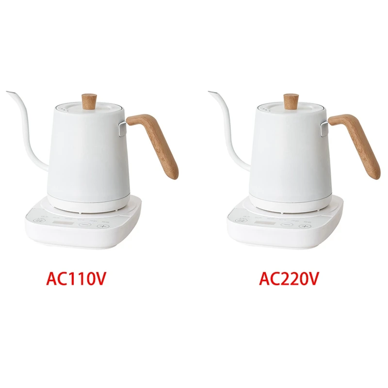 

Flash Heat Temperature Control Hand Kettle Gooseneck Slender Smart 800Ml 1000W EU Plug