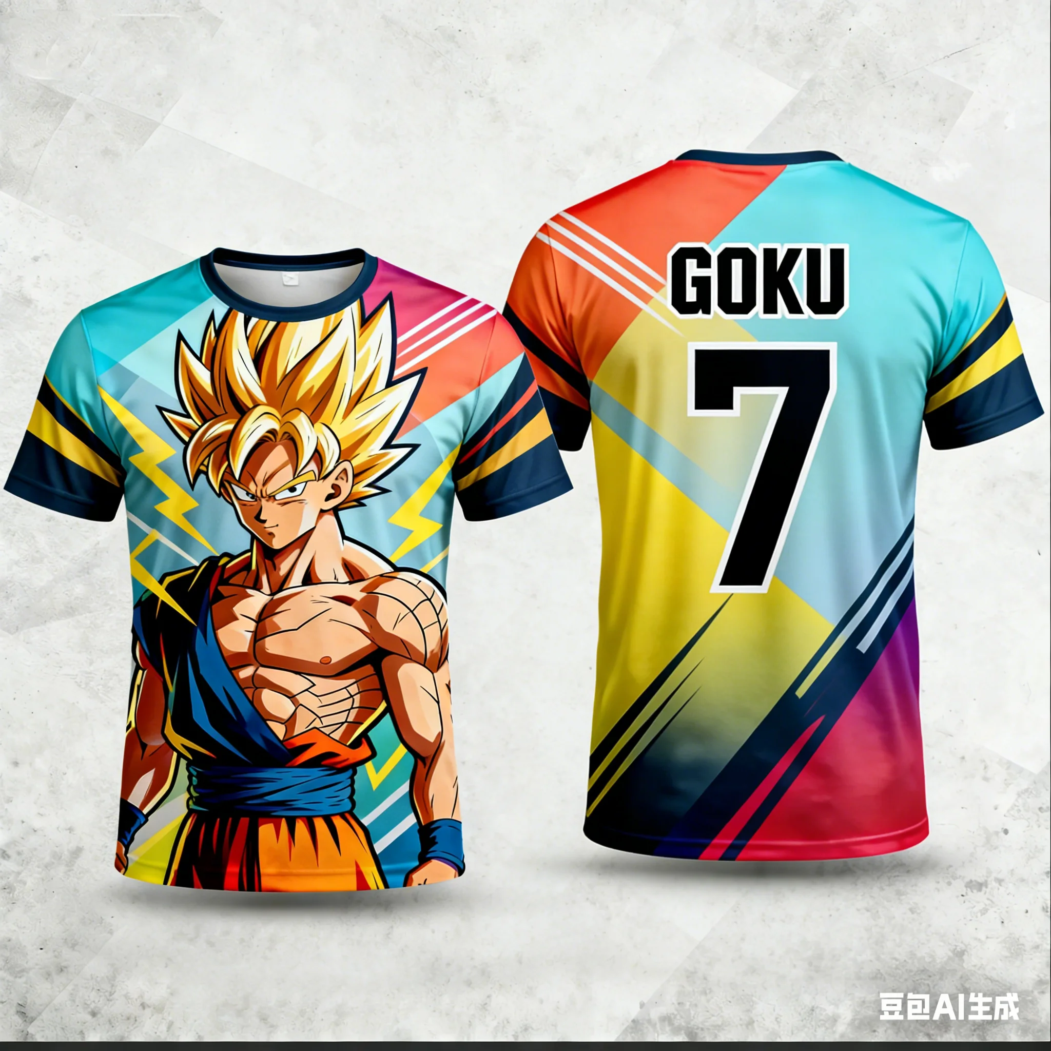 2026 Sommer Dragon Ball Retro Fitness T-Shirt Herren Oversized 3D-Druck Kurzarm Familien-Unisex Kinder-Sportshirt