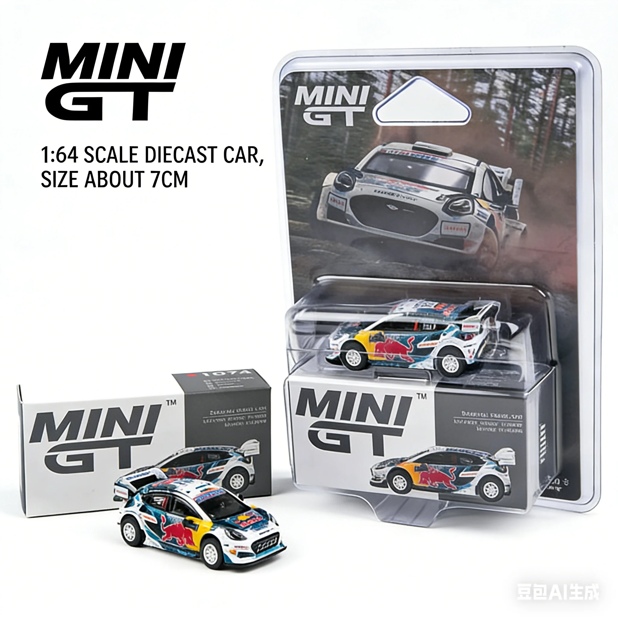 

MINI GT 1:64 Ford PUMA Rally1 16# M-Sport WRT Realistic Alloy Car Model, Boys' Holiday Gift Toy Collection Decoration Item.