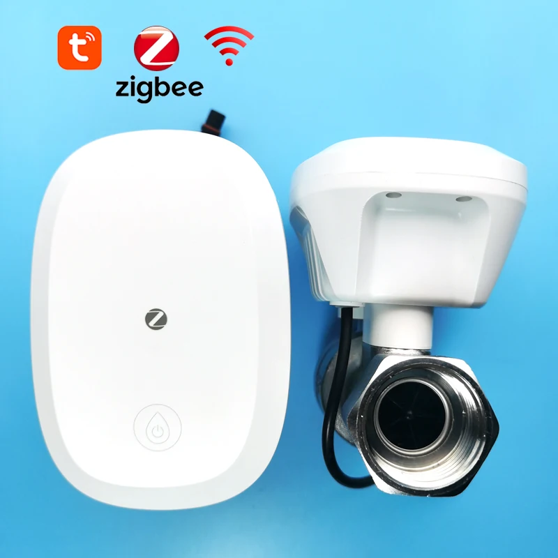 Tuya Zigbee Water Valve Water Meter Water Flow Rate Consume Calculate Temperature Monitoring Wifi Timer 3/4 inch 1 Inch Diameter