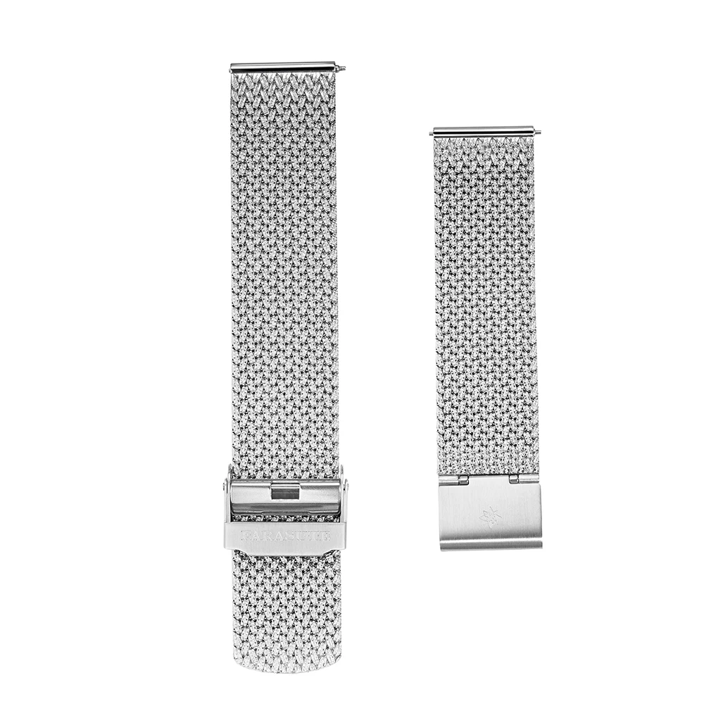 FARASUTE Official Special Milanese Strap Watch Chain 20*20mm Width Mesh Stainless Steel Strap Quickly Installed Disassembled