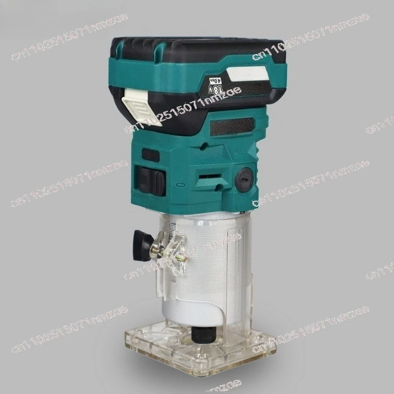 Cordless Wood Router Trimmer Lithium-Ion Multi-Functional Electric Router for Slotting, Drilling