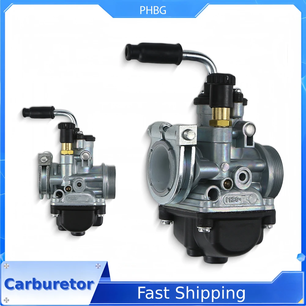 PHBG 17.5mm 19.5mm 21mm Motorycycle Carburetor For 2-4 Stroke 50CC 70CC 90CC Engine Scooter Moped Racing Replace Dellorto Carb