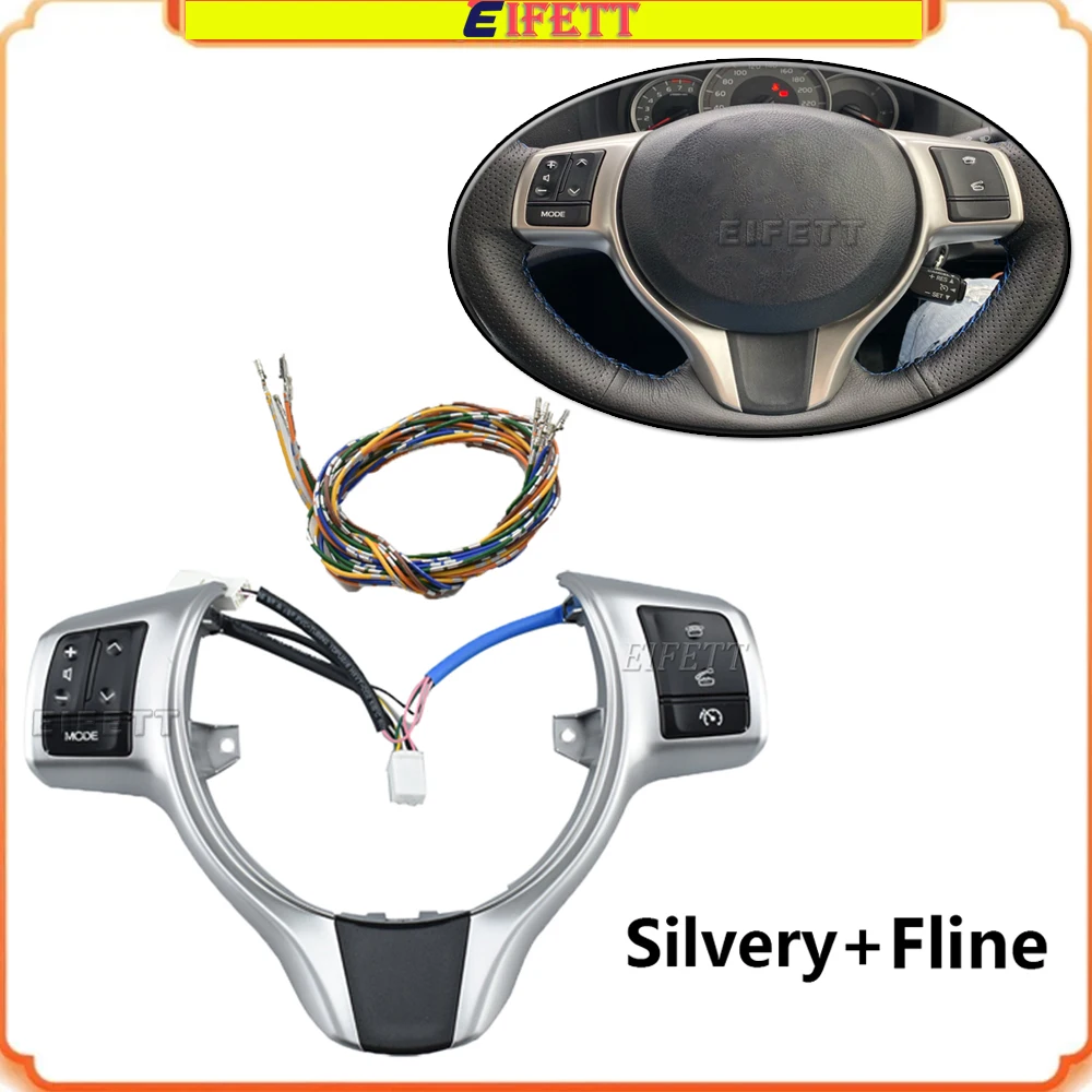 

With Fline Multi-media Steering Wheel Switches Phone Cruise Volume Buttons For Toyota For Toyota Vitz / Yaris 2012 - 2017