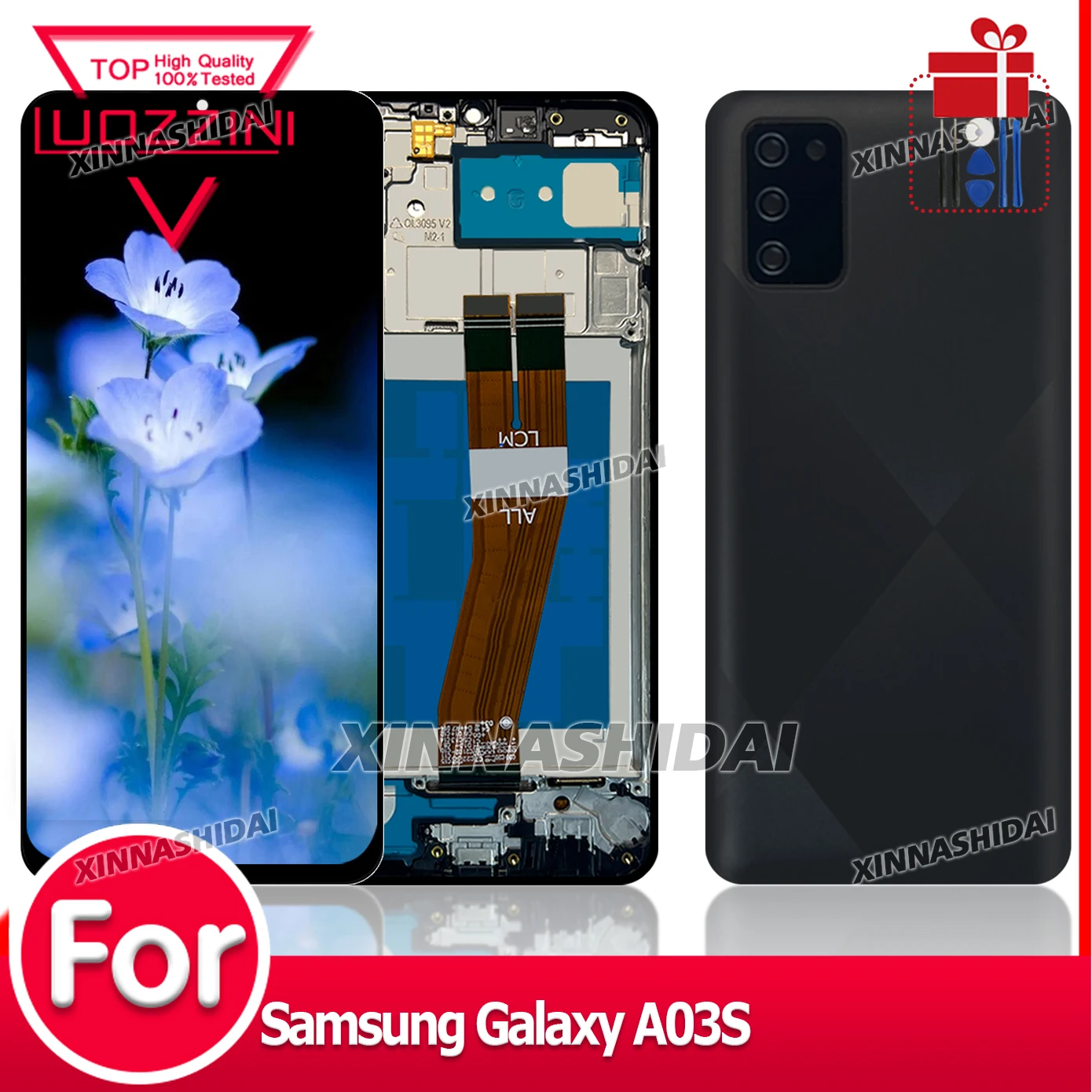 Nuevo TFT para Samsung A03S LCD A037F A037M pantalla táctil digitalizador para Samsung A03S pantalla
