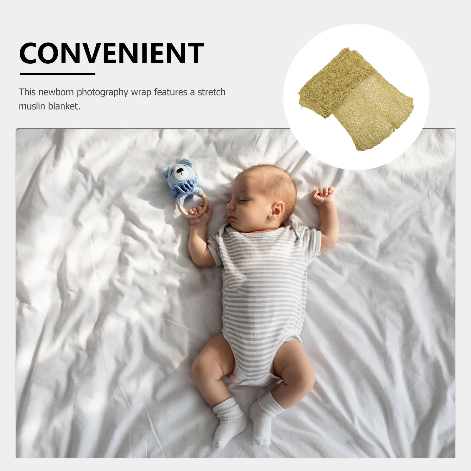 طفل التفاف التصوير الوليد بسط الشاش قماط بطانية لالتقاط الصور تلقي التفاف للجنسين التصوير الفوتوغرافي لحديثي الولادة