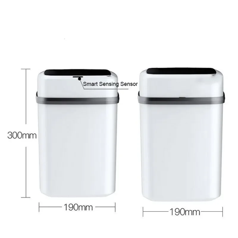 Sales promotion Dustbin Kitchen Trash Bin 13L Bathroom Touch Trash Can In The Toilet Smart Garbage Bucket Waste Bins Dustbin