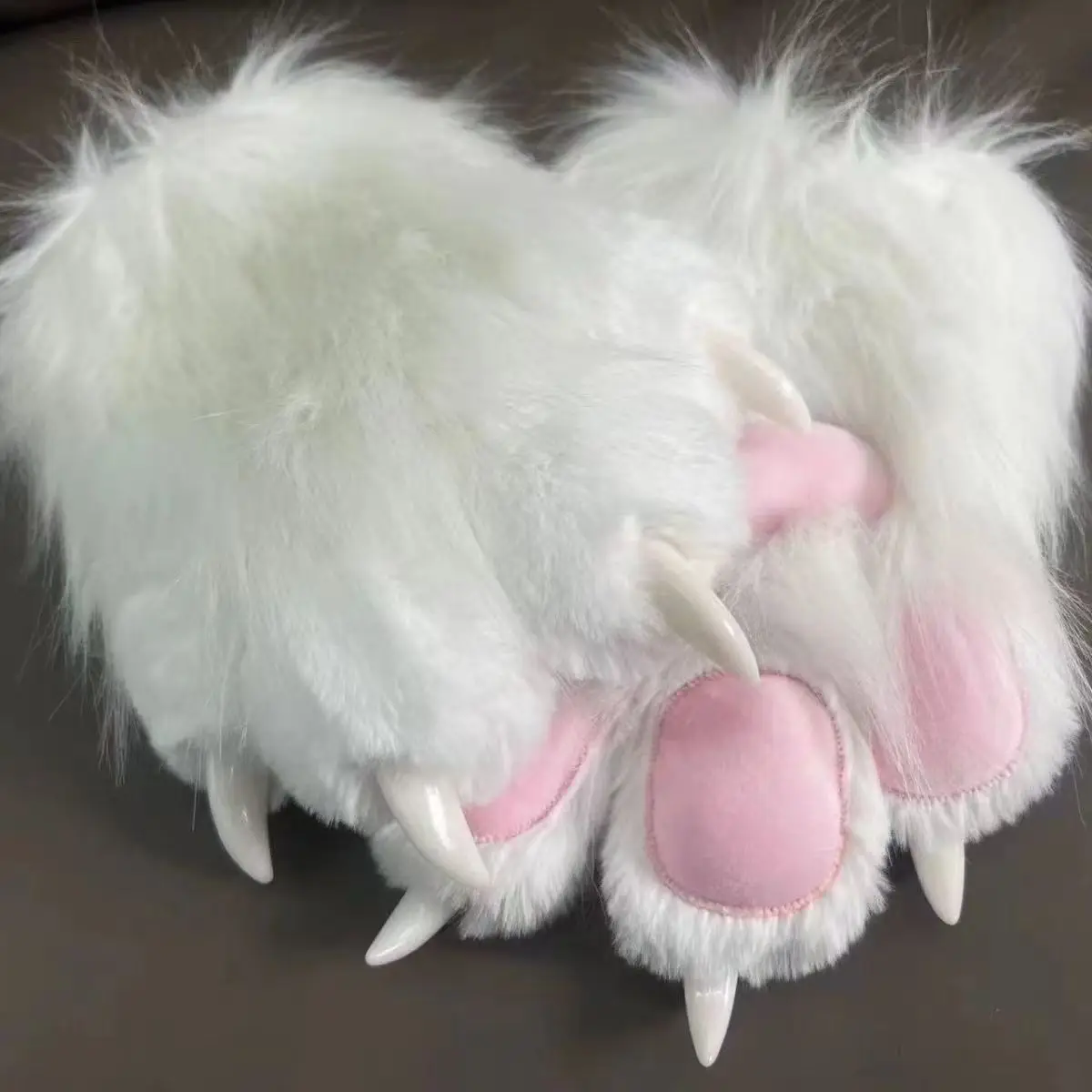 

Перчатки Kawaii Animal Paw, плюшевые варежки с когтями для косплея и подвижными гвоздями для костюмированной вечеринки в стиле аниме