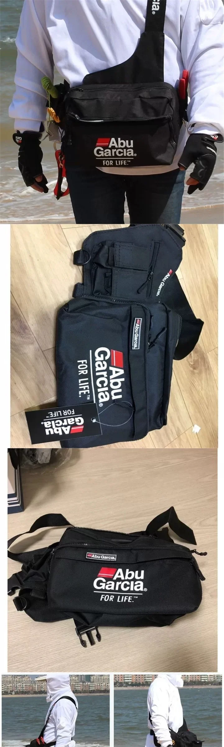 Neuer ABU GARCIA Outdoor-Angelrucksack Multifunktionale Angelausrüstungstasche Herren-Hüfttasche Einzel-Schulter-Angeltasche – Detail 7