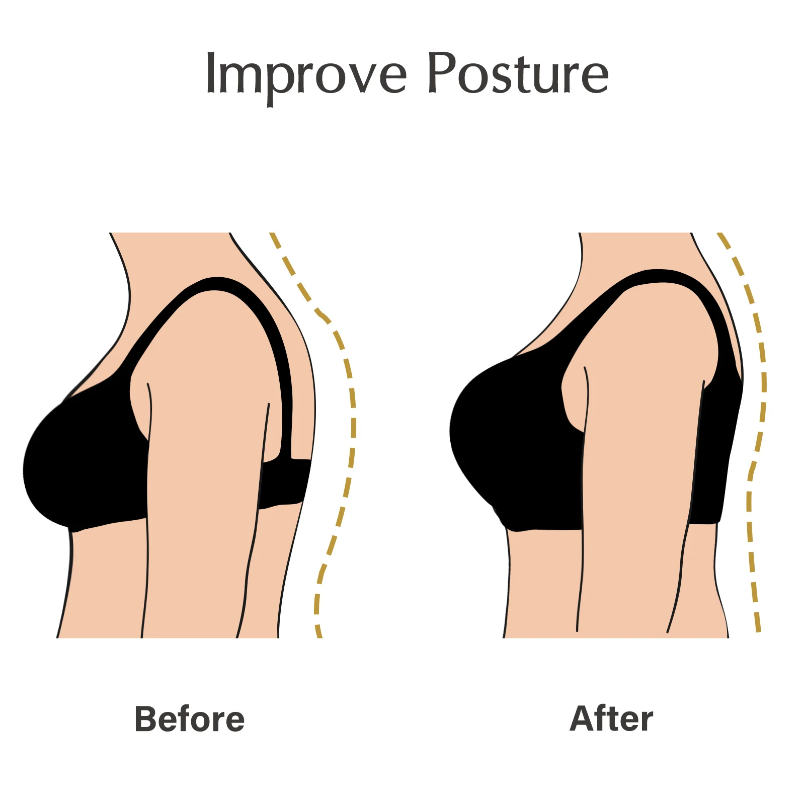 Front Closure Back Support Posture Bras For Women Plus Size Unlined Underwear Black White Beige 34-40 B C D DD