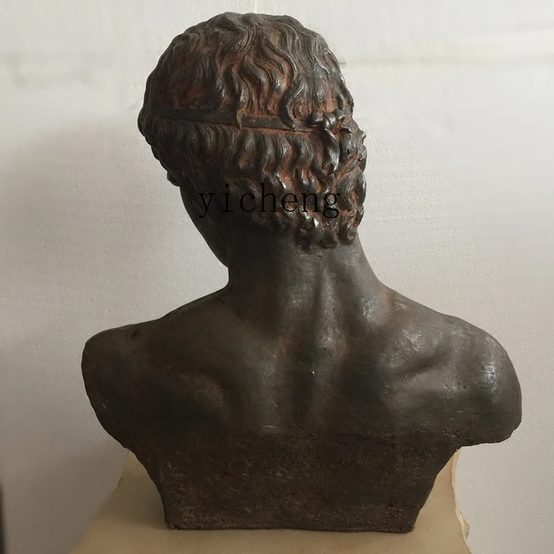 DSA rural retro imitation old resin art statue decoration David bust sculpture home decoration accessories