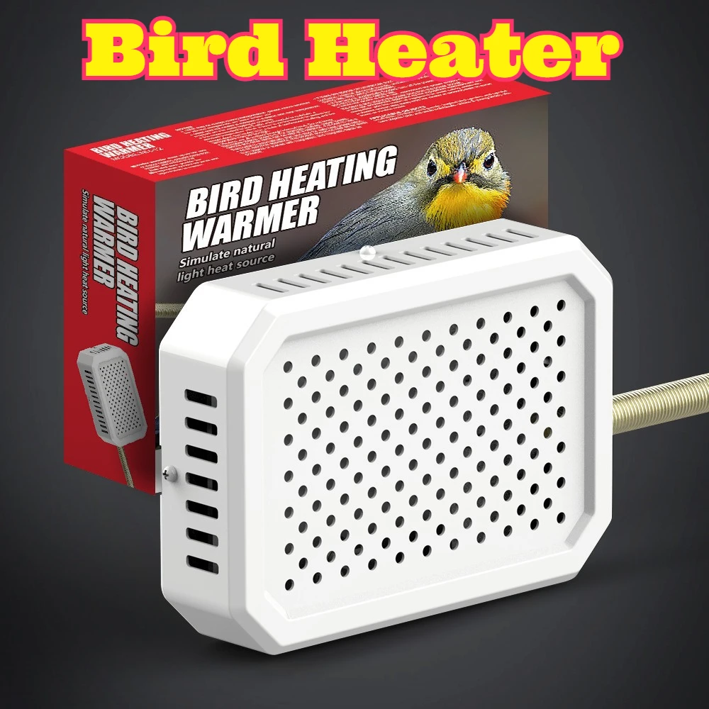 

Bird Heater Anti Bite Metal Tube Safe Constant Temp No Light Heating Universal Parrot Finch Compact Warm Pet Bird Heating Tool