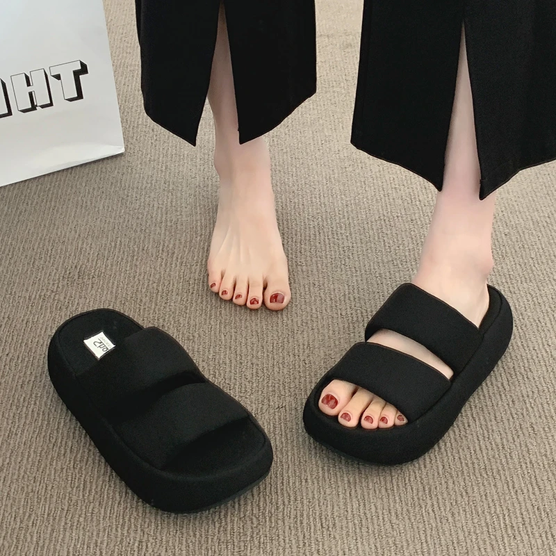 Women Flats Platform Slippers Casual Sandals Summer Shoes Woman 2025 Fashion Sport Beach Shoes Comfort Flip Flops New Slides