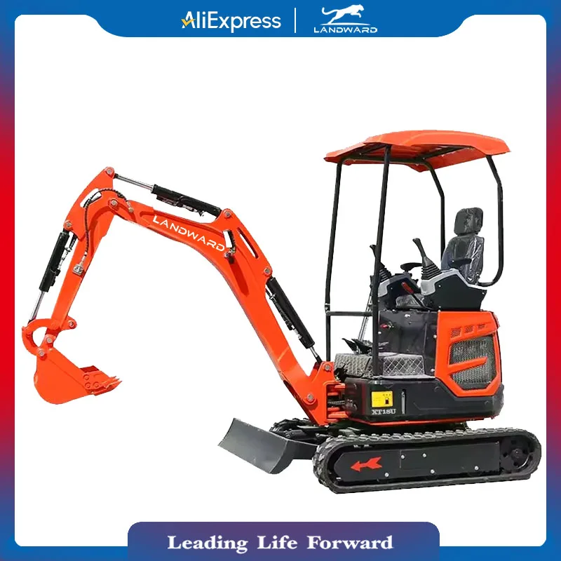 Cheap 1 Ton Hydraulic Mini Excavator Road Construction New Design 1.2 Tons To 1.8 Tons Small Excavator Wholesale Customized