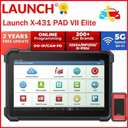 2024 Launch X-431 PAD VII PAD 7 Elite Automotive Diagnostic Tool Support Online Coding Programming and ADAS Calibration