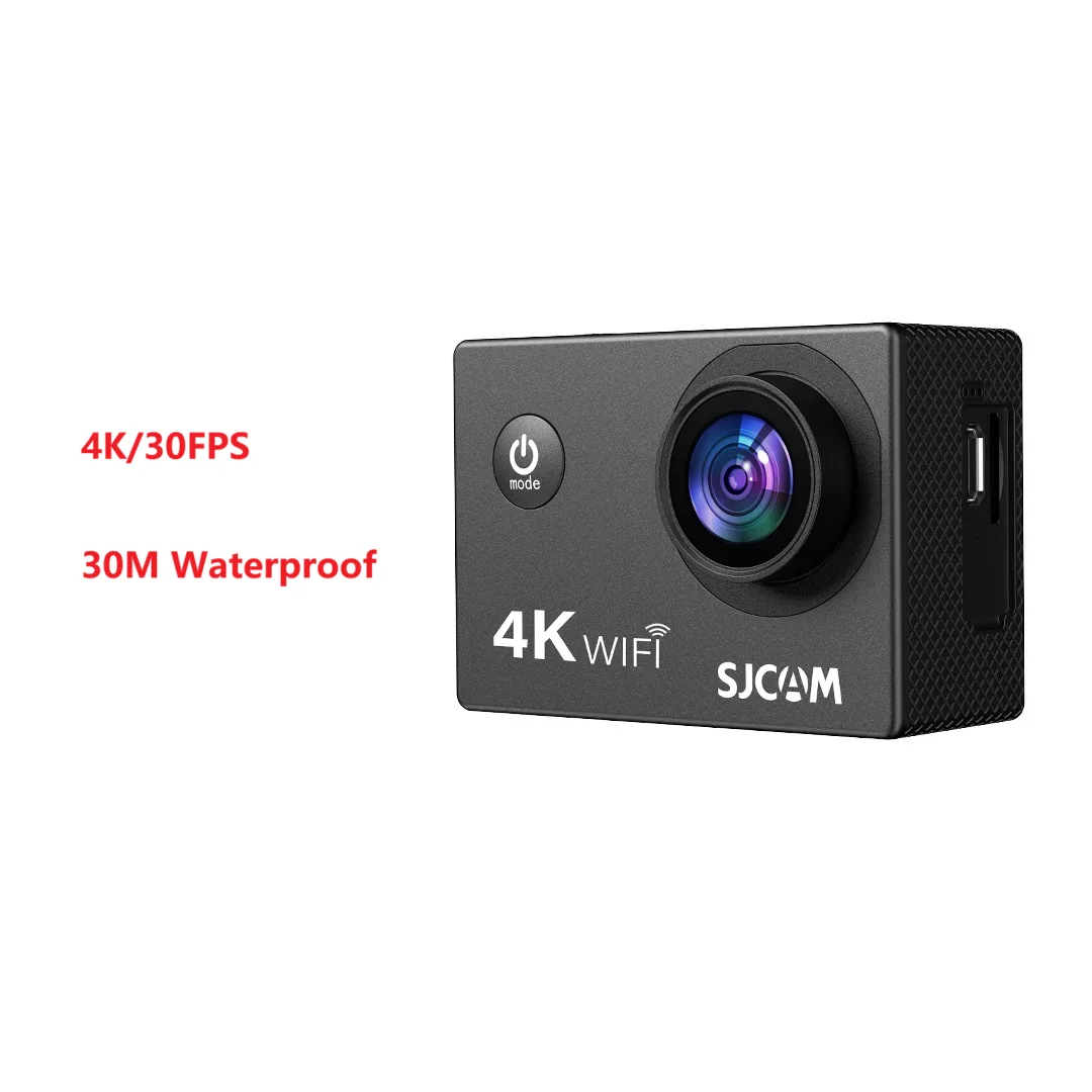 

SJCAM SJ4000 Air SJ4000 Водонепроницаемая экшн-камера с двойным экраном 4K 30 кадров в секунду 170 ° Широкоугольные спортивные видеокамеры HD с защитой от сотрясений