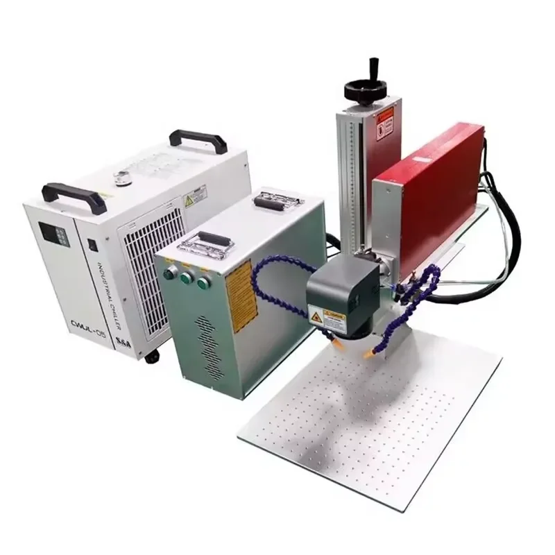 100W Fiber Cutting Machine for Glass Cutting with JPT M8 MOPA JCZ DLC Controller Supports AI and DXF Formats