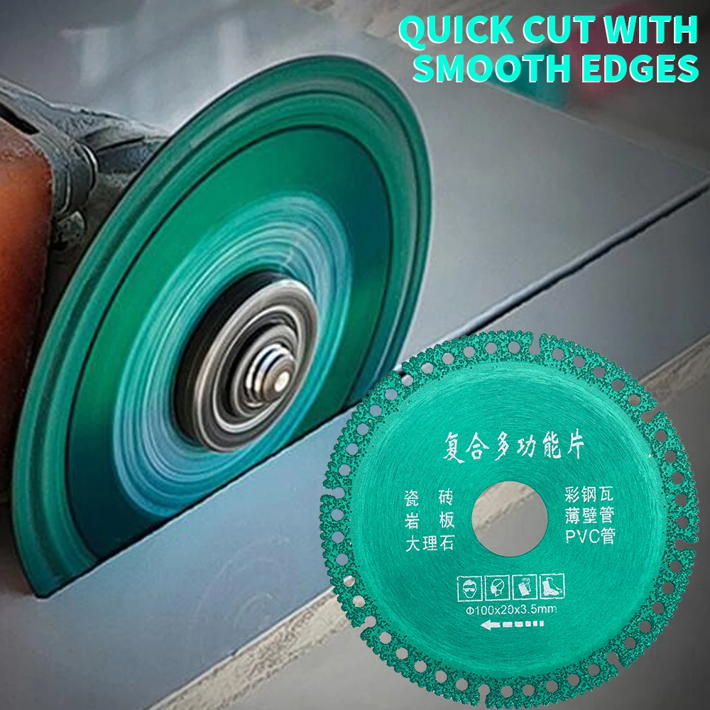 Composite Multifunctional Cutting Saw 100mm Ultra-thin Saw Ceramic Tile Glass Cutting Disc Tool For Angle Grinder 1PC