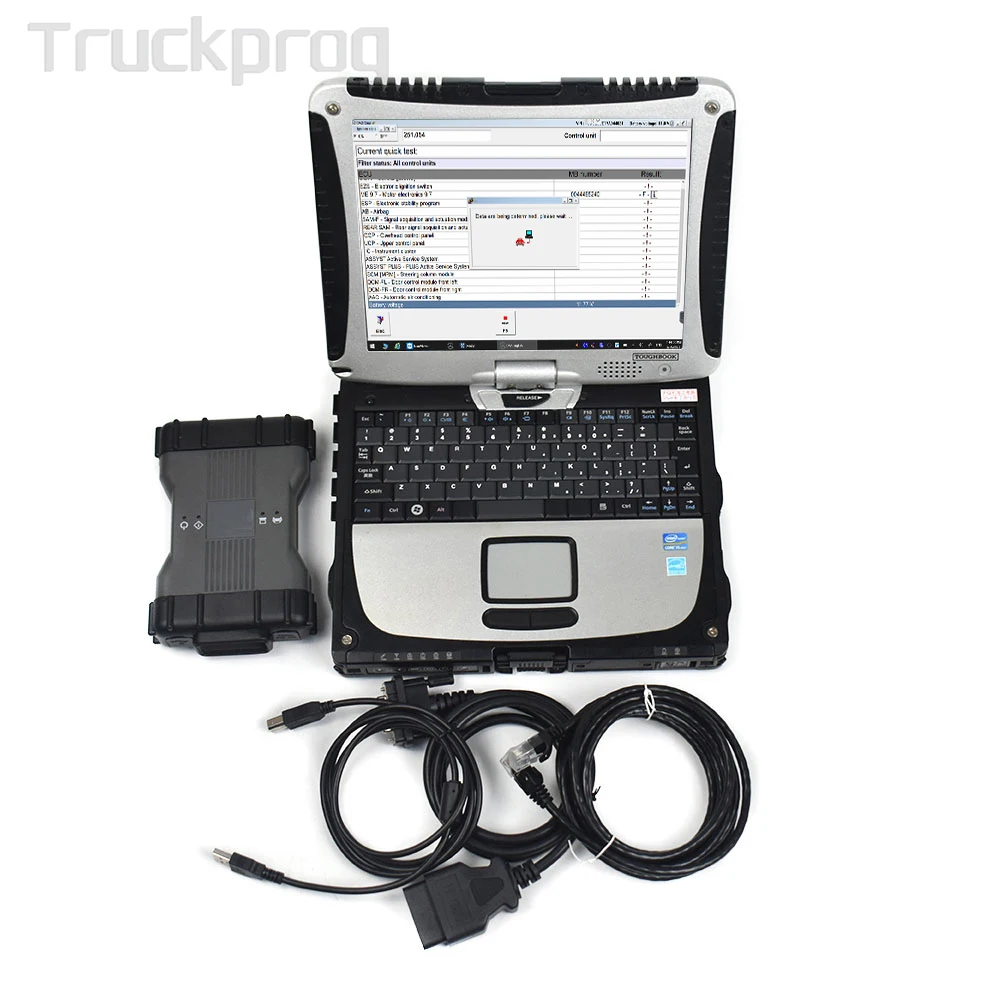 Thoughbook CF19 laptop+MB STAR C6 Multiplexer mb SD Connect C6 xentry das wis epc VXDIAG c6 mb diagnostictools mb sd c4