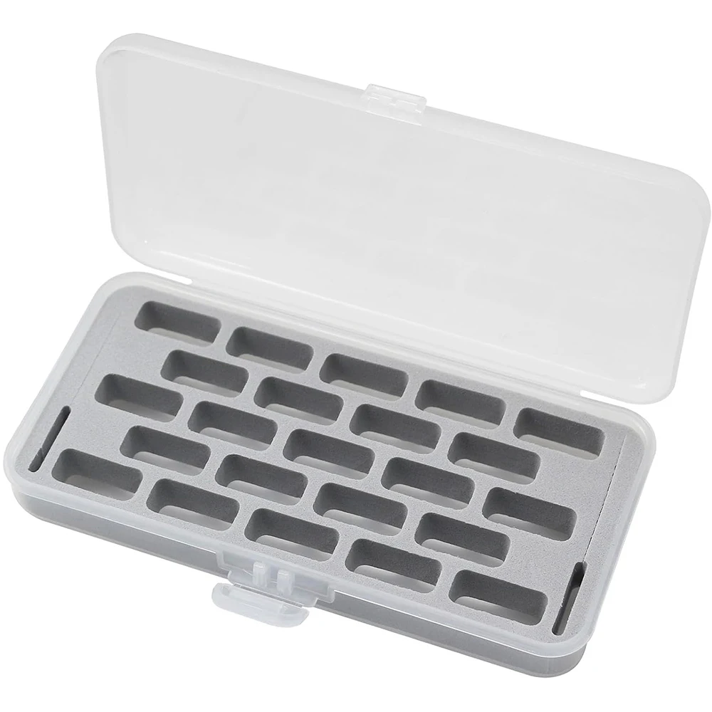 23 Grid Empty Bobbins Storage Box Sponge Clear Jumbo Bobbin Storage Organizer For Bernina New 7 and 8 Series Sewing Accessories
