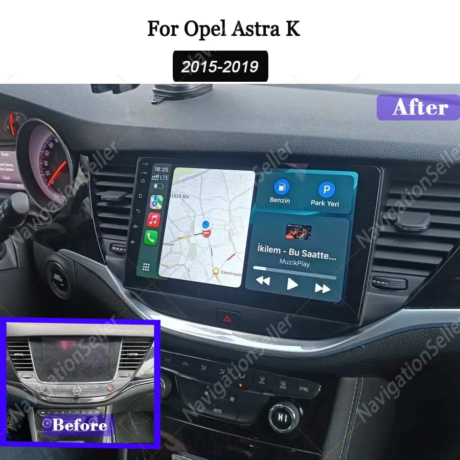

Android Car Radio Carplay For Opel Astra K 2015 2016 2017 2018 2019 Touch Screen Navigation GPS Stereo Multimedia Video Wifi DAB