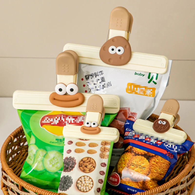 Household Food Sealing Clip, Snack Bag, Tea Bag, Sausage Mouth Sealing Clip, Kitchen Fresh-Keeping Bag Sealing Artifact