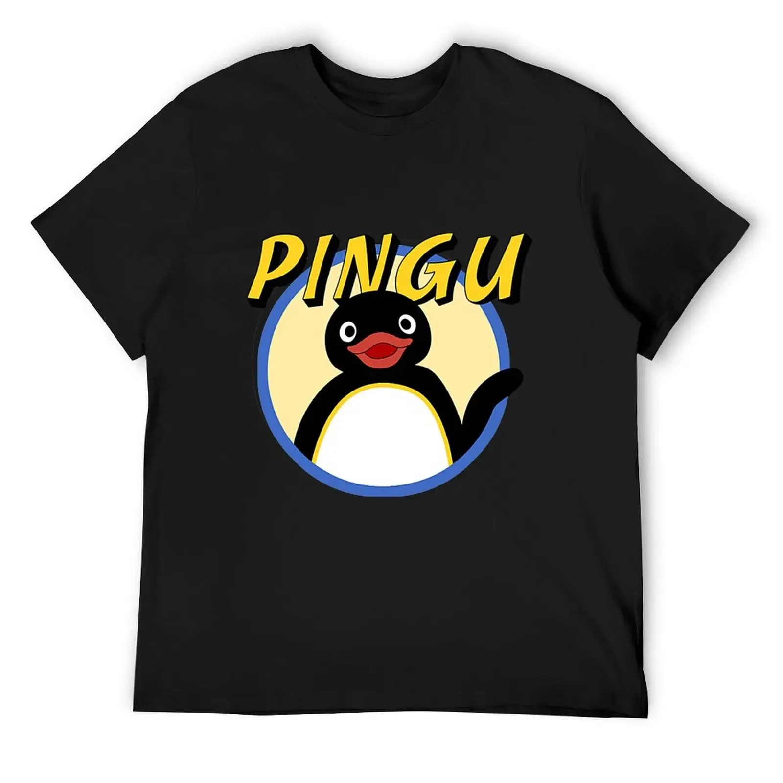 

Pingu T-Shirt Luxury man summer clothes vintage anime shirts men