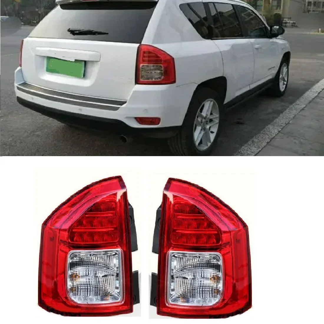 

Rear Stop Brake Tail Light Turn Signal Lamp Fit for Jeep Compass 2011 2012 2013 Assembly Car Replacement Parts Modification