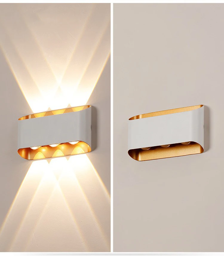 Waterproof IP65 Outdoor Wall Light Aluminium 10W LED Wall Lamp Sconce Balcony Garden Decoration Lighting Lamp AC110V 220V