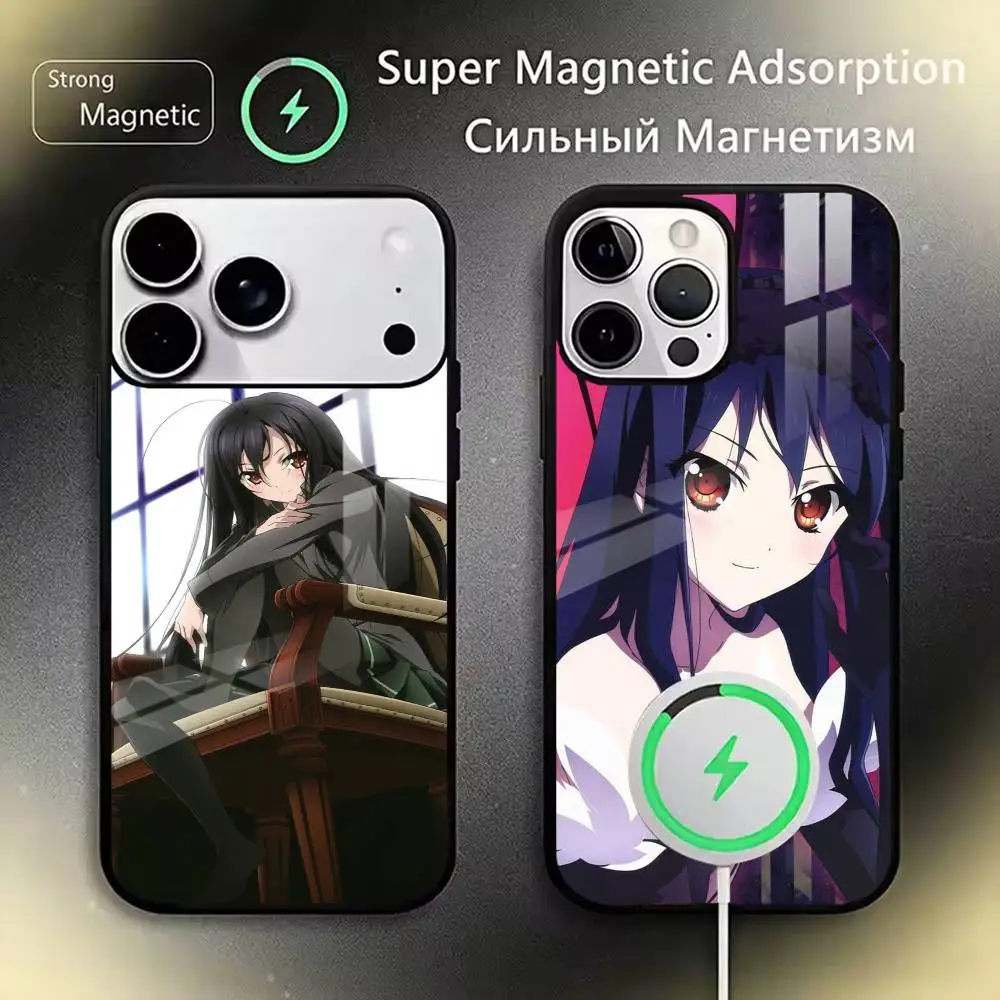 

Accel World Kuroyukihime Phone Case For iPhone17,16,15,14,13,12,11 Plus,Pro Magnetic with Magsafe Wireless Charging